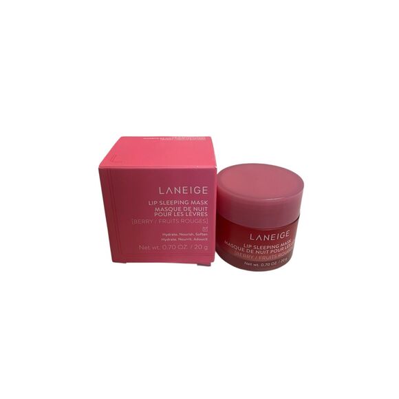 Laneige Lip Sleeping Mask Berry 0.7oz Hydrating Overnight Lip Treatment Balm REA - Picture 1 of 1